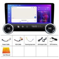 2Din 10,1 colio Carplay Android Auto ips Ekrano Veidrodžio Nuoroda Automobilio Radijas WIFI GPS DSP Automagnetola Multimedijos Grotuvas 4-core 2GB+32GB black