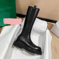 Platform Women Knight Long Boots Fashion Warm Fur Shoes Autumn Winter Square Heels Ladies Knee 40