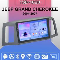 Android Carplay automobilinis radijas, skirtas JEEP GRAND CHEROKEE 2004-2007 Multimedijos grotuvo galvos blokas Stereo GPS navigacija BT WIFI 2+32GB 1+16GB blue