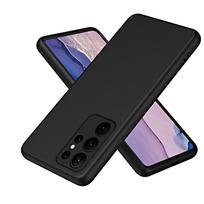 Skysto silikono dėklas, skirtas Samsung Galaxy S23 Ultra s23 Plus, prabangus, atsparus smūgiams, su minkštu kraštu, telefono dėklas S23Ultra S23Plus dėklas Samsung S23 juoda