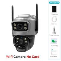 2025 V380 Dual Lens 4G Camera Wifi Solar PIR Human Detection Night Vision Waterproof Security Video IP Camara 8MP 4K Battery CCTV Monitor WiFi Cam
