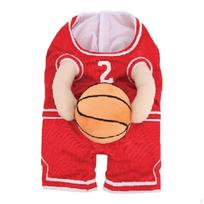 Basketball Player Costume for Pets Halloween Dress Up Accessories L raudona