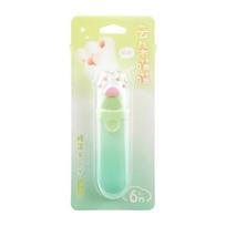 1 Piece Cute Cartoon Kitten Cat Paw Correction Tape Creative Design Gradient Color Stationery Correction Tape Student Supplies žalia