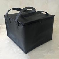 Didelės talpos neaustinis terminis priešpiečių maišelio izoliacinis maisto paketas Nešiojamas kempingo iškylų ​​​​paketas Krepšiai Aušintuvo gėrimų nešiklis black