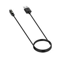 2 kontaktų USB greito įkrovimo laidas su magnetiniu tvirtinimu, saugi jungtis, nešiojamas, skirtas OnePlus Nord išmaniajam laikrodžiui black