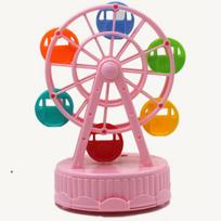 Ferris Wheel Music Box Home Decor Christmas Gift Roundabout Ornaments Cake Decorations pink