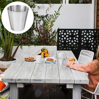 12 vnt. Vandens puodelis Nerūdijančio plieno šotų stiklinės rinkinys Nešiojamas Spiritinių gėrimų Sidabrinis Kavos termopuodelis Vaikas