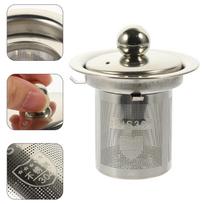 Coffee Teapot Strainer Machine Stainless Steel Filters Screen Steeper Silver Make 7.2X6.3X6.3CM gray