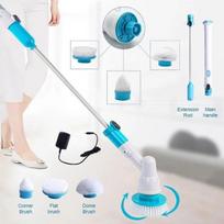 „Turbo Scrub“ elektrinis valymo šepetys Reguliuojamas vandeniui atsparus valiklis, belaidis įkrovimas, švarus vonios kambarys virtuvės valymo įrankių rinkinys virtuvės komplektas Electric mop white