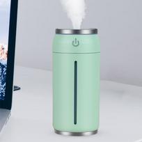 Automobilinis oro drėkintuvas su švieselėmis, USB ventiliatorius, nešiojamas, tylus, 220 ml, vėsus rūkas žalia