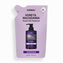KUNDAL Medaus ir Makadamijų Proteinų Plaukų Kaukė Papildymas Baltasis Muskusas 400ml 1 PCS