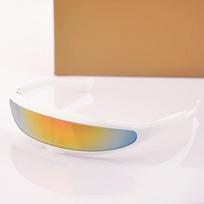 Creative Robot Laser Lenses Protection New Stylish Sunglasses Personality Cool 03 orange