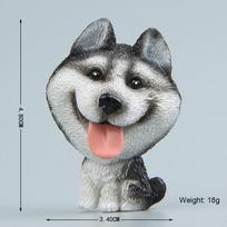 Mielas animacinis filmas Husky Corgi Bullshiba Inu Šaldytuvo lipdukas Kūrybiškas magnetinis namų virtuvės dekoravimas Galimi keli stiliai gray