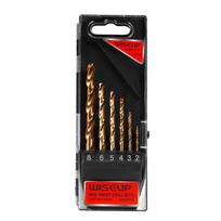 WISEUP 6/8PCS High Speed Steel Drill Bit Set Spiral Screw Metric Twist Drill Bit for Metal Wood Multi-Function 3/4/5/6/7/8/9/10mm 6pcs