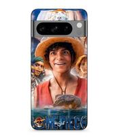 Dėklas – „Maniacase“ – „Google Pixel 8a Pro“ – juodas – minkštas – „Luffy One Piece“ raštas juoda