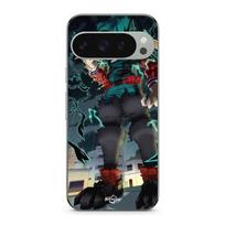 Dėklas Google Pixel 9 Pro izuku Midoriya, Deku, one for all, my hero academia anime juoda