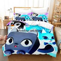 Naminių gyvūnėlių simuliatorius X patalynės komplektas Vienvietis dviejų lovų karalienės lovos komplektas Aldult Kid Miegamojo antklodžių komplektai 3D Anime patalynės komplektas EU Single 135x200cm green