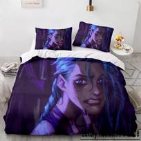 „Anime Good Game Jinx“ patalynės komplektas, vienvietis dvigulė lova, labai didelė lova, suaugusiųjų vaiko miegamojo antklodės užvalkalas „ropa de cama Kawaii“ 70x133cm 2pcs