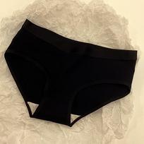 Underwear Women's Solid Color Pure Cotton Mid Waist Briefs Simple Seamless Breathable Girl Student Plus Size Slim Fit Hip Lifting Triangle Panties XL mėlyna