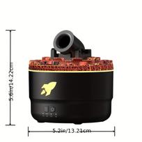 Flame Air Diffuser Volcano Aroma Diffuser Ultrasonic Oil Diffuser 560mL Auto-Off Protection For Home, Office Or Yoga, Gym juoda