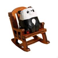 Animal Figurine in Rocking Chair for Home Decor And Gifts Panda