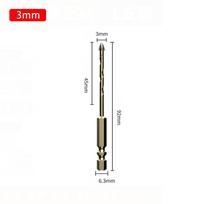 1Pc Cross Hexagon Tile Drill Multifunctional Hole Opener Bit Hole Alloy Four-edged Drill Bit for Glass Metal Ceramic Concrete