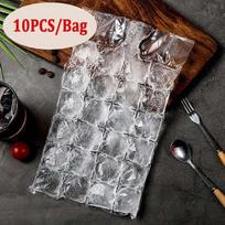 10Pcs/Pack Disposable Ice Cube Mold, DIY Self-Sealing Ice Cube Bag Transparent Design for Faster Freezing, Kitchen Gadgets for Creative Ice Making ADM balta