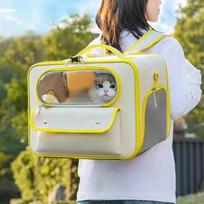 HOOPET Cat Carrier Bags Windproof Outdoor Travel Backpack for Cat Small Dogs Transport Carrying Bag Pet Backpack Pet Supplies yellow