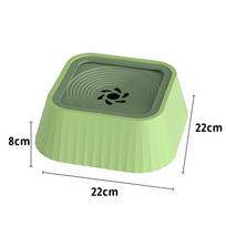 Pet Water Fountain with Floating Plates No Spill Dog Water Bowl Clean Drinking Slow Feeder Anti-splash Pet for Dogs for Pet žalia