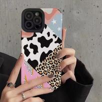 14 15 Pro Max Women Case Cute INS Creative Brown Leopard Print Phone Cases For iPhone 15 14 13 12 11 Pro Max Soft Silicone Cover For iPhone 11