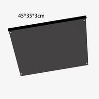 Acrylic Black Chopping Board Anti-slip Food Cutting Mat Kitchen Fruit Vegetable Cutting Board Countertop Protector Kitchen Tools black