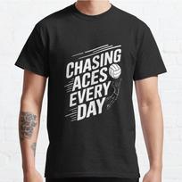 Men Fashion Casual Short Sleeves Volleyball Player and Fan Spike Black Tees Oversized T-shirts S juoda