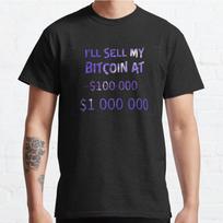 Men Fashion Casual Short Sleeves Bitcoin Price Goals Minimal Art Black Tees Classic Oversized T-shirts S juoda