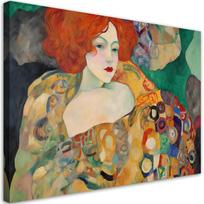 Canvas print, Red-haired woman - G. Klimt 60x40 įvairiaspalvis