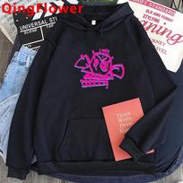 Arcane Jinx Hoodies Male Oversized Streetwear Men Hoody Sweatshirts Anime Harajuku Clothing for Women Tracksuit Sweatshirt S pink