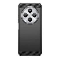 Dėklas Xiaomi Poco C75, Dangtelis Xiaomi Poco C75, Smūgiams atsparus silikoninis šlifuoto TPU apsauginis telefono galinis dėklas Xiaomi Poco C75 For Poco C75 juoda
