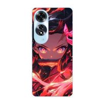 Case for Oppo A60 Demon Slayer Nezuko Kamado Manga anime copy Maniacase juoda