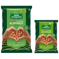 Tata Sampann Pure California Almonds Whole | 1kg Value Pack & Tata Sampann Pure California Almonds Whole & Dry Fruits | 500g