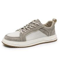 Genuine Leather Mens Quick Dry Aqua Shoes Lace-Up Hiking Wading Shoes Non-slip Mesh Flats Breath Sneakers Leisure Walk Footwear 39 abrikosas