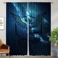 P-pokemones Blackout Curtain for Room 2 Panel Halloween Decoration Partition Home Interior Curtains Shades Tulle for Bedroom W50xH70cmx2pcs-CL