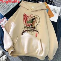 Harajuku Anime Attack On Titan Yeager Hoodies XXXL