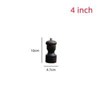 Manual Wooden Pepper Grinder, Adjustable Solid Spice Mill, Household Seasoning Salt and Pepper Grinder, BBQ Tools, 10 in, 12in black