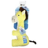 Spunky Pup, Clean Earth Plush, Žirafa, 1 žaislas yellow
