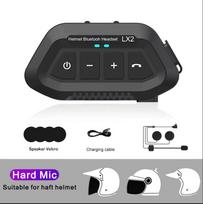 LX2 Motociklo Bluetooth 5.0 Šalmo Ausinė Belaidė Triukšmo Mažinimo Ciklo Ausinė Vandeniui Atspari Palaiko Laisvų Rankų Skambučius Muziką