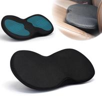 Driver Seat Cushion Memory Foam Lumbar Pillow Car Lower Back Support Pad Car Cushions for Car Driver Office Truck Seat CHINA gray
