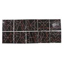 10pcs Tile Sticker 15x15cm 3D Self Adhesive Backing Waterproof Oil Proof Decorative 0.26mm Thicker
