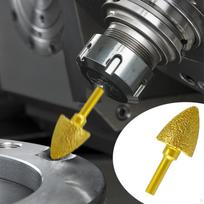 Diamond Grinding Head Burr 6mm Shank Rotary Tool Pen Point for DIY Stone Carving 10mm