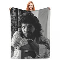 Warm Soft Blankets Travel Office Island Shrimp Flamenco Singer Throw Blanket Musician Flannel Bedspread Chair Sofa Bed Cover 30x40in