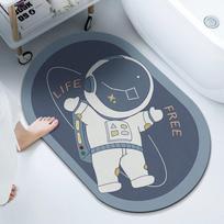 Cartoon Air Absorbent Soft Mat Toilet Toilet Door Absorbent Mat Toilet Bathroom Non-slip Quick Drying Mat 40CM*60CM