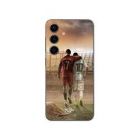 Coque Samsung Galaxy S25 CRISTIANO RONALDO MESSI GOAT Maniacase juoda